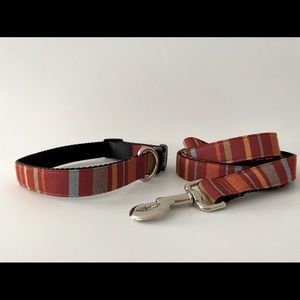 Size M Dog Collar 14”-20” with matching leash